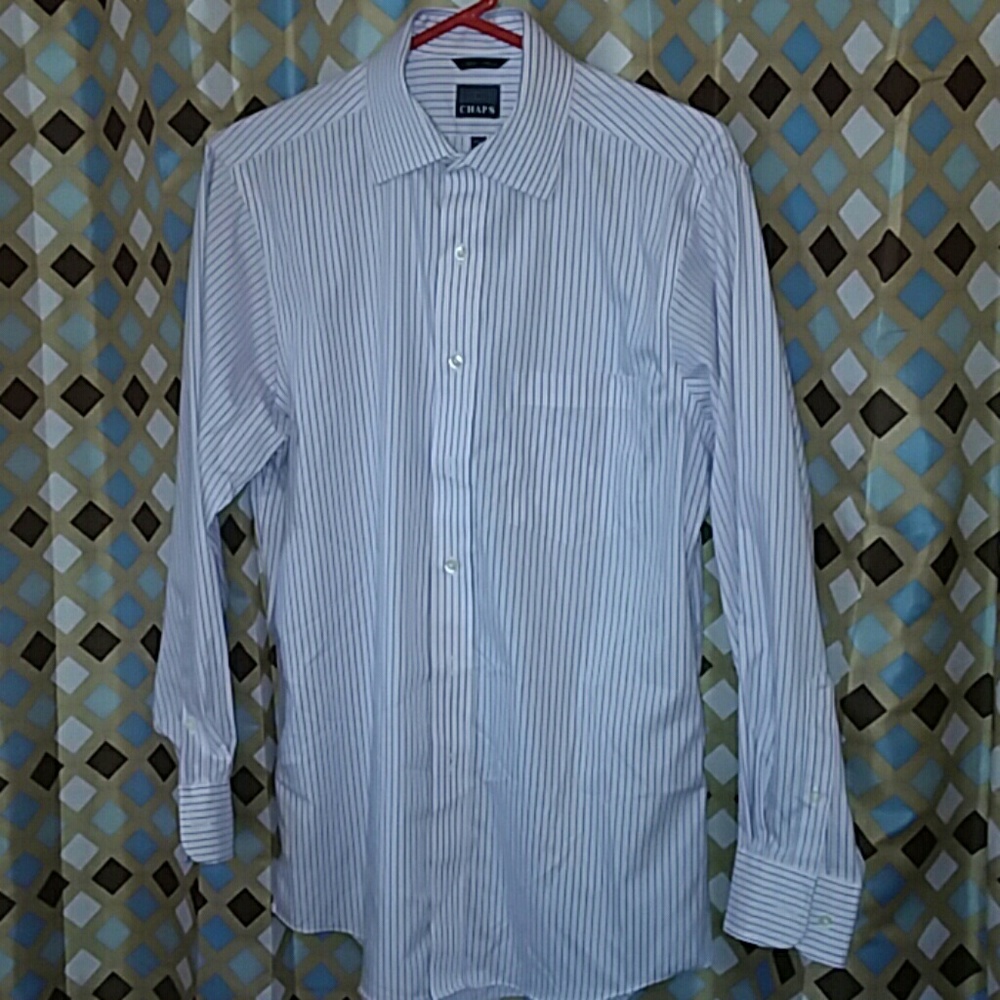 Chaps button down long sleeve Dress shirt Small